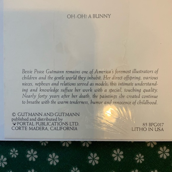 OH - OH!  A Bunny print - Picture 5 of 6